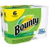 Bounty Paper Towels, White, 6 Absorbent & Strong Rolls