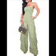 thumbnail image 1 of Mono de Mujer, Mono de Pierna , Mono con Múltiples Bolsillos Verde XL, 1 of 7