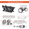 thumbnail image 4 of AKKON - For Toyota Land Cruiser Black Bezel 3D DRL Daylight LED Strip Projector Headlights Front Lamps Pair Set, 4 of 7