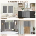 thumbnail image 6 of Rosnek 2 Panels Blackout Tiers Curtain for Small Window Rod Pocket Kitchen Curtains Room Darkening Short Curtains for Bedroom, Grey, 6 of 7