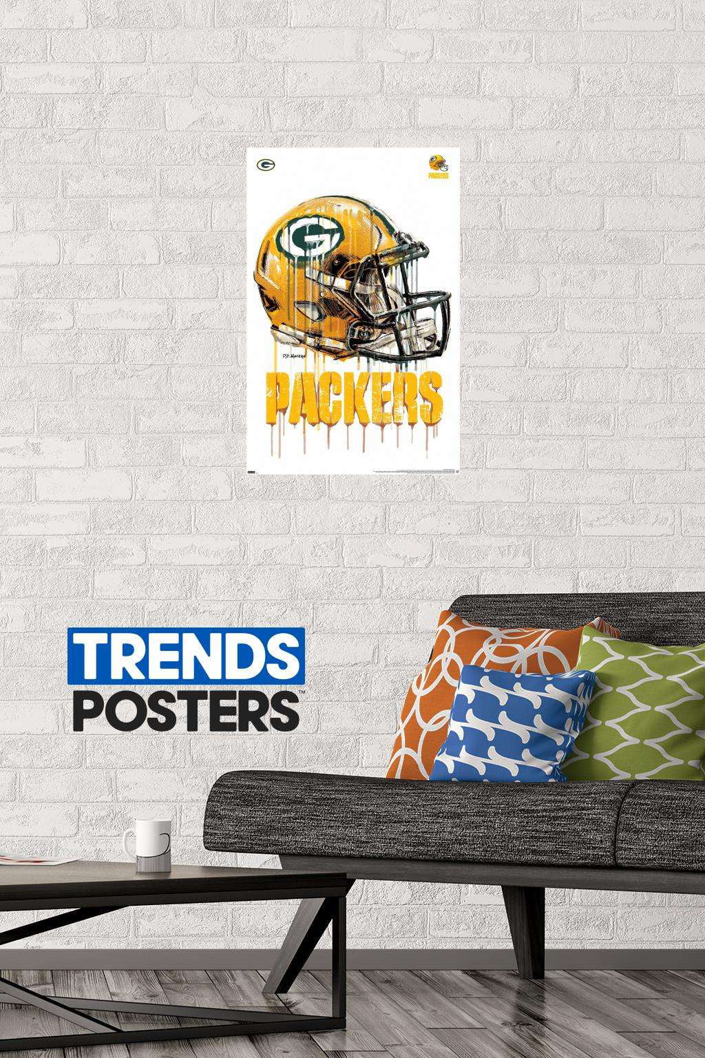 NFL Green Bay Packers - Drip Helmet 20 Wall Poster, 14.725