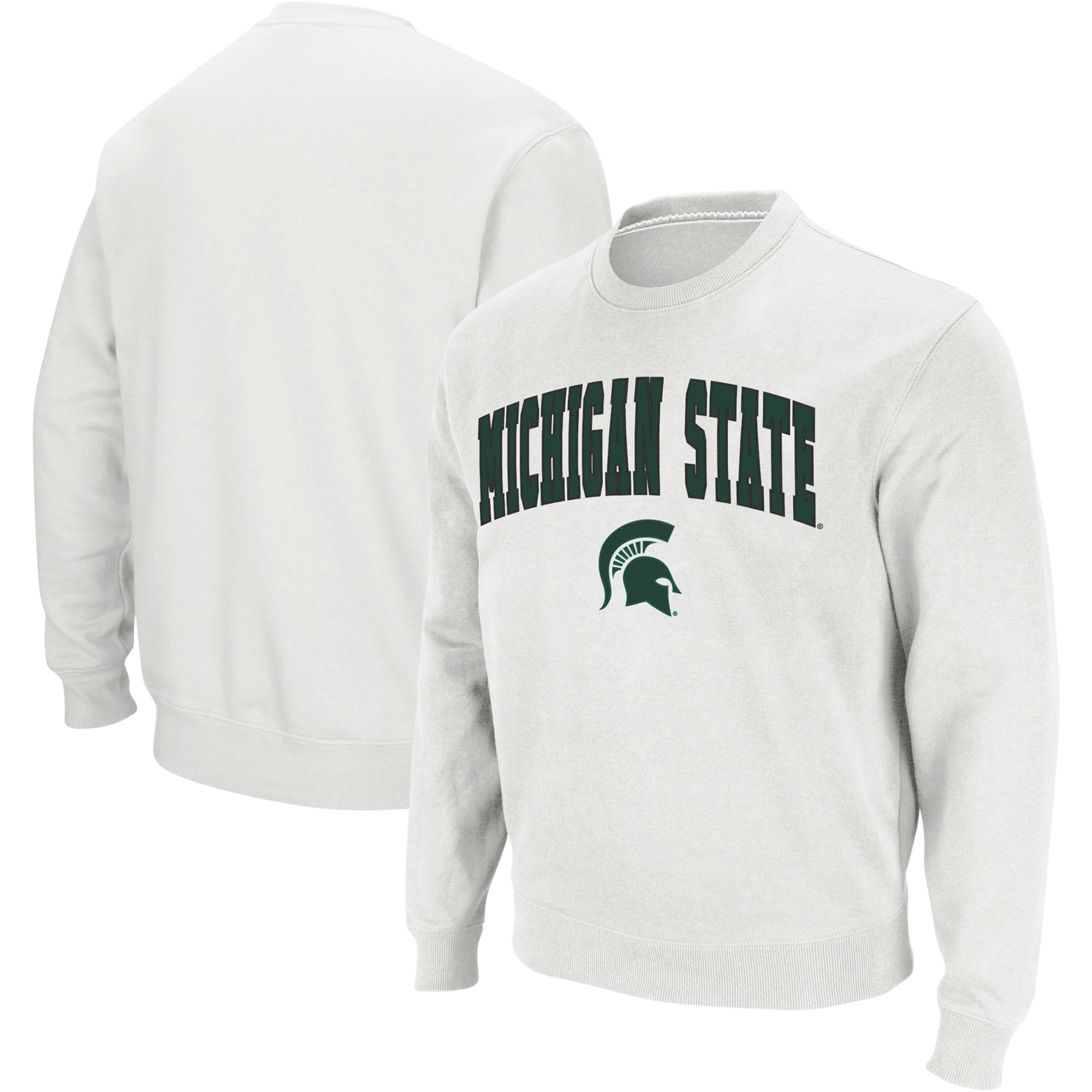 Michigan State Spartans Colosseum Arch & Logo Crew Neck Sweatshirt ...