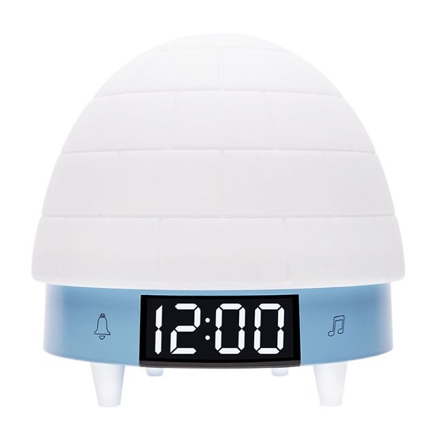 El sueño de la lámpara de la noche del de la proyección de RC USB enciende la hora y la fecha de la exhibición F / Veranda Azul Sunnimix Slicone Touch Nightlight