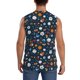 thumbnail image 4 of Fotbe Ball Sports Men's Camiseta sin Mangas Estampada para Hombres, Playera Casual para Gimnasio, Entrenamiento, Playa-Large, 4 of 7