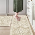 thumbnail image 3 of Cushioned Kitchen Floor Mats, Non Slip Kitchen Rugs Set of 2, Tan Anti-Fatigue Kitchen Mat Waterproof, Ergonomic Memory Foam Standing Mat for Bar,Office,Desk,Laundry, 3 of 6