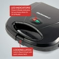 thumbnail image 3 of Maximatic EWM-2207X Elite Gourmet Non-Stick Belgian Waffle Maker, Black, 3 of 5