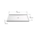 thumbnail image 3 of Kohler K-8659 Rely 60" X 42" Shower Base - White, 3 of 7