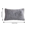 thumbnail image 3 of PYPESEEWY Clearance Cotton Queen Pillow Cases 2 Pack Soft Fluffy Pillow Cases Shaggy Plush Pillow Shams Pillowcases Faux Pillow Covers Furry Velvet Decorative Pillow for Bed Sofa Couch Zipper Closure, 3 of 4