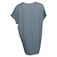 thumbnail image 2 of Banana Republic Women's Top Sz XL V-Neck Short Roll Sleeve T-Shirt Blue, 2 of 4
