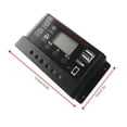 thumbnail image 3 of Toystoory Regulador de panel solar Controlador de carga de Pantalla LCD Gestión de carga PWM de 4 etapas completa Electrodomésticos negro 10 A Toystoory HA5851-07B, 3 of 6