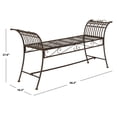 thumbnail image 5 of Safavieh Hadley Outdoor Traditional Swirls Garden Bench, 5 of 5