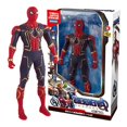 thumbnail image 1 of 2025 Marvel Spiderman Hulk Ironman Anime figura de acción juguete regalo de Navidad Pvc articulaciones móviles muñeca luminosa colección modelo de juguete, 1 of 5