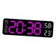 thumbnail image 1 of Reloj de decoración de pared Macarena Digital moderno Brillo automático luz blanca, 1 of 8