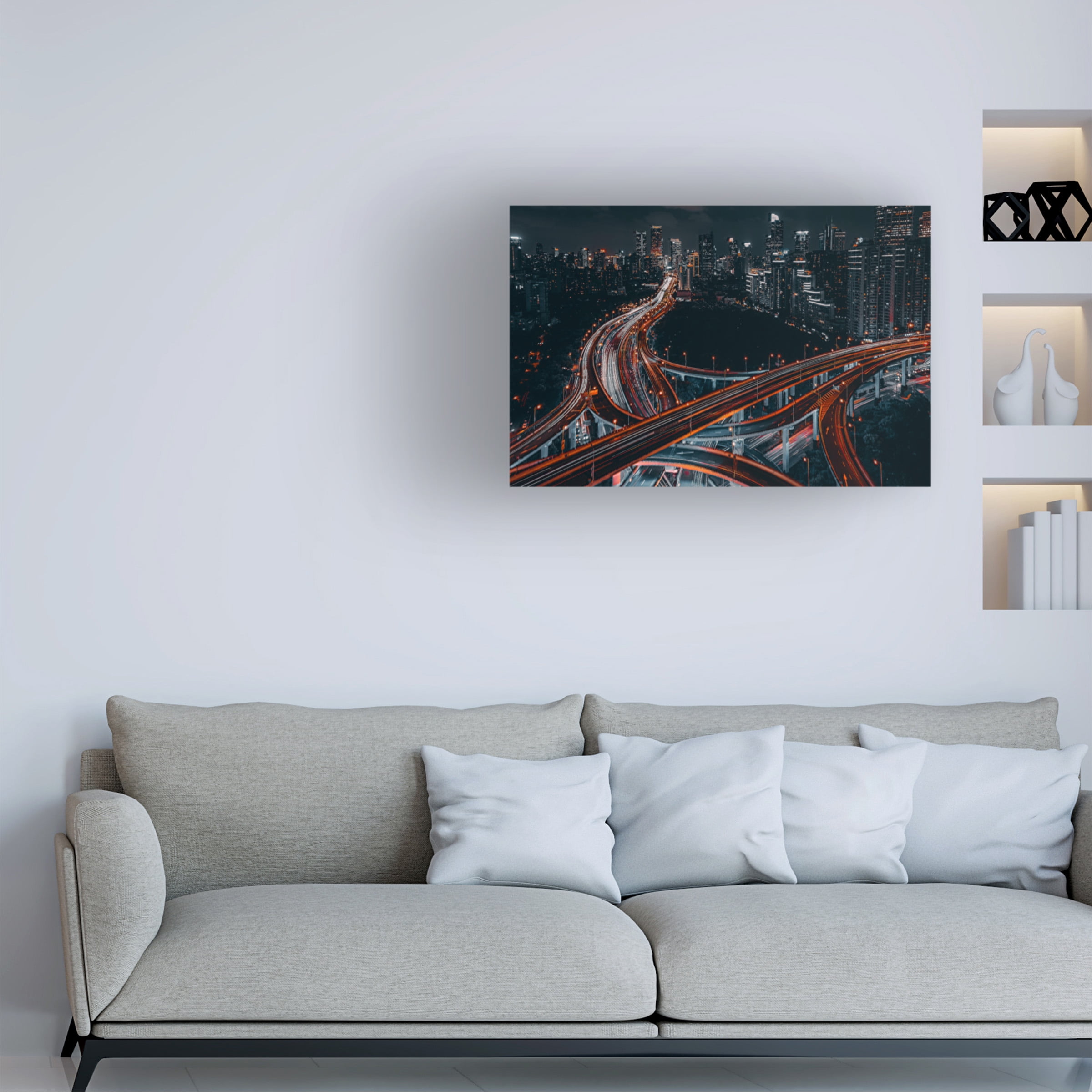 Carmine Chiriaco 'On The Top Of Shanghai' Canvas Art