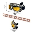 thumbnail image 5 of CRG Sports Vintage Bike Aviator Pilot Motorcycle Cruiser Scooter Goggles, 5 of 7