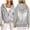 Z&Light Gray91, variant on Puliio Womens Full Zip Up Hoodie Oversized Vintage Graphic Print Warm Fall Sweatshirt With Side Pockets