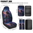 thumbnail image 7 of Xoenoiee Galaxy Bear Print Car Seat Covers Full Set for Women Waterproof Car Seat Belt Cover, Center Console Cover, PU Leather Car Accessories 5 Pack, 7 of 7