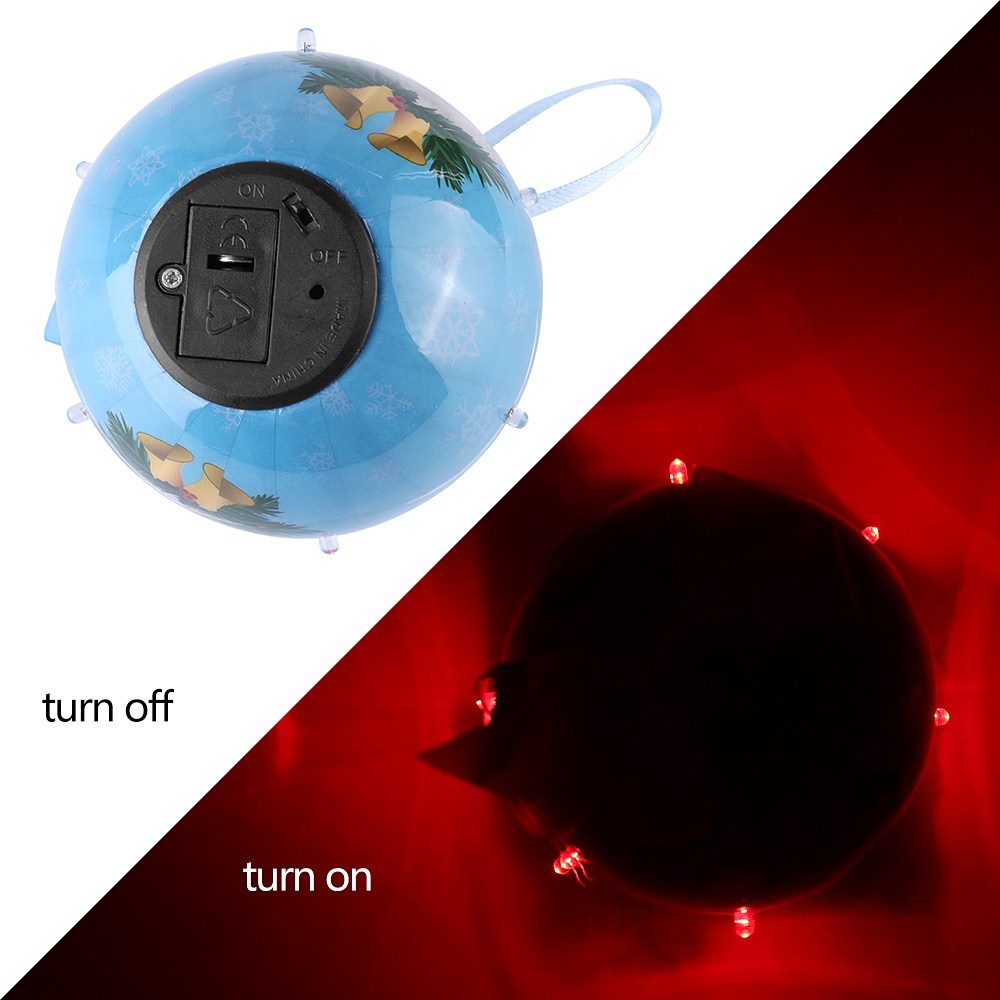 Dog Collection Twinkling Lights Christmas Ball Indoor Decorative Ornament