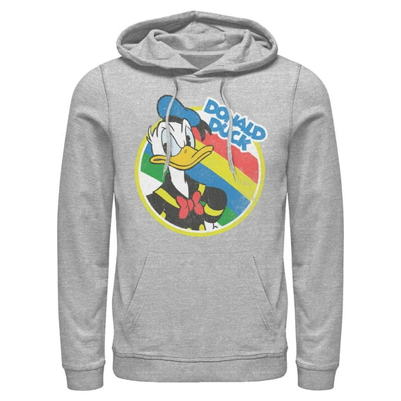 Mens Mickey & Friends Serious Donald Duck Lightweight Hoodie