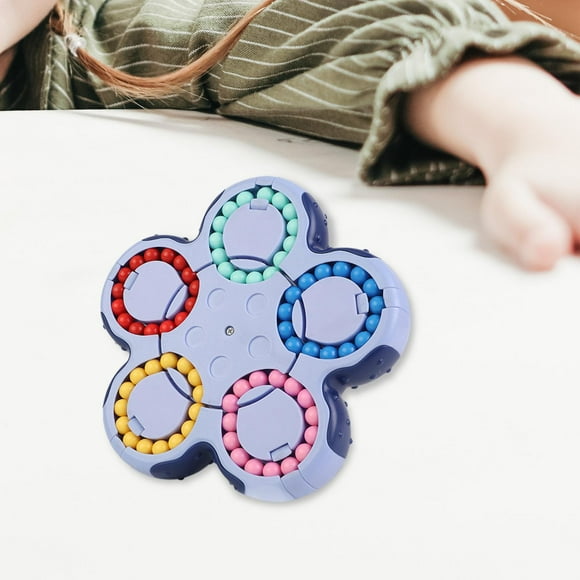 Cubo de frijoles giratorio Juguete sensorial Juguetes educativos Rompecabezas creativo para Azul