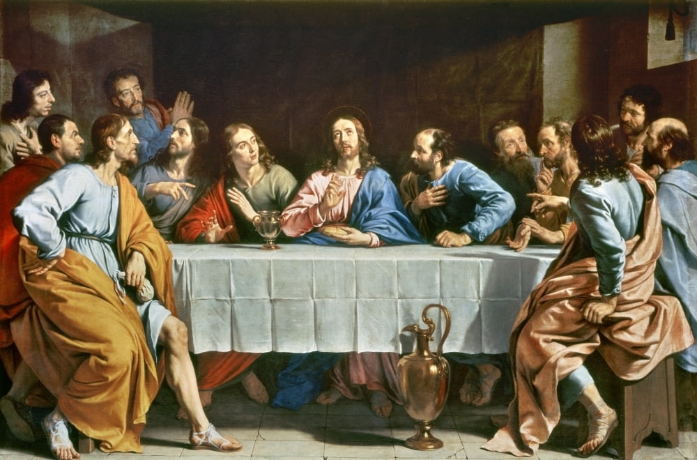 Champaigne: Last Supper. /Nthe Last Supper. Oil On Canvas By Philippe ...