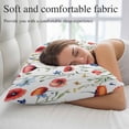 thumbnail image 5 of Pink Colorful Poppy Small Pillow Covers, Spring Pastoral Flowers Leaves Soft Breathable Throw Pillow Cases with Invisible Zipper, Decorative Pillowcase Pillows Protectors for Sofa Bed Chair 12"x20", 5 of 9