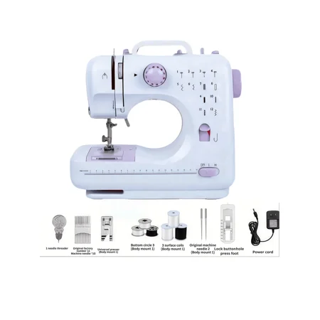 Mini Sewing Machine, Built-In 12-Needle Multi-Function Pedal Automatic Sewing Machine, Suitable For Beginners, Send Wife/Mother/Friend Valentine's Day Gift