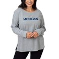 thumbnail image 1 of NCAA Michigan Wolverines Womens Ribbed Pullover, GREY, Large, 1 of 4
