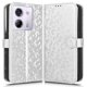 thumbnail image 1 of For Xiaomi Poco M7 Pro 5G Redmi Note 14 5G Wallet Case Dot Pattern Imprint PU Leather Phone Cover -, 1 of 5