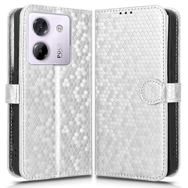 For Xiaomi Poco M7 Pro 5G Redmi Note 14 5G Wallet Case Dot Pattern Imprint PU Leather Phone Cover -