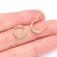 thumbnail image 4 of Pure24K Implant Grade Titanium Double Crossing Layer Clicker Hoop Ring, 4 of 5