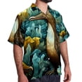 thumbnail image 2 of Platypus Men's Poplin Casual Printed Button Down Short Sleeve Summer Beach Shirts Unisex, 2 of 6