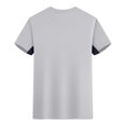 thumbnail image 4 of pstuiky Camisas casuales de manga corta para hombre, Blusa deportiva informal de color liso con cuello redondo y manga corta elástica para hombre camisetas de hombre xxxl, 4 of 6