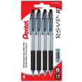 thumbnail image 1 of Pentel R.S.V.P. RT Colours Retractable Ballpoint Pen Medium, 1.0mm, 4-pack, Black Ink, 1 of 7