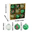 thumbnail image 4 of christmas tree Gold Christmas Decoration Christmas Ball 8cm Diameter Painted Christmas Tree Multiple Styles Hanging Color Balls Christmas Decorations, 4 of 5