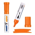 thumbnail image 1 of Uxcell Poster Markers, 2Pcs Large Capacity Permanent Huge Banners Posters Markers Bold Thick Chisel Tip Pens for Painting Drawing on Plastic Glass Wood Rock Canvas, Orange(0.2" Tip Width), 1 of 7