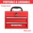 thumbnail image 3 of Caja de herramientas WORKPRO Portable Mini con 2 cajones de metal con rodamiento de bolas, 3 of 8