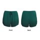 thumbnail image 3 of Balery Dark teal green Pantalones cortos deportivos para mujer con forro y dos bolsillos, elásticos, para entrenamiento, gimnasio, yoga-Large, 3 of 7