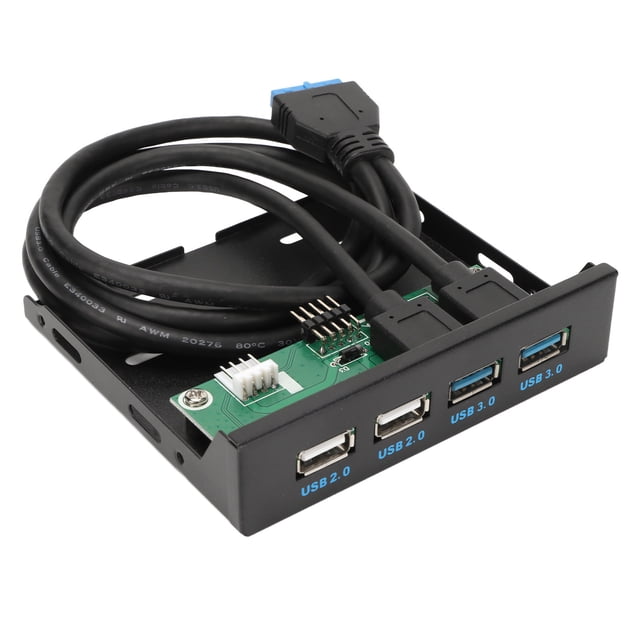 Panel Frontal USB 3.0 Hub 4 Puertos 3,5 Pulgadas Hub USB Interno ANGGREK