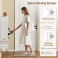 thumbnail image 4 of HOMCOM Armoire à Chaussures avec 3 Tiroirs Basculants, Armoire de Rangement à Chaussures Mince, Blanc, 4 of 10