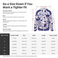 thumbnail image 5 of Pofeuu Blue And White Porcelain Pattern Print Sun Protection Outdoor Lightweight Full Zip UV Cooling Hoodie Long Sleeve Summer Clothing for Outdoor Hiking-X-Large, 5 of 5