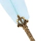 thumbnail image 2 of Feather Pen Set Vintage Ink Carved Metal Pen Writing Suit for Business Gift Table DecorationSky Blue, 2 of 3