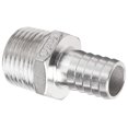 thumbnail image 1 of Adaptateurs de Tuyau Mâle 1/2b1/2mpt en Acier Inoxydable NPT, 1 of 4