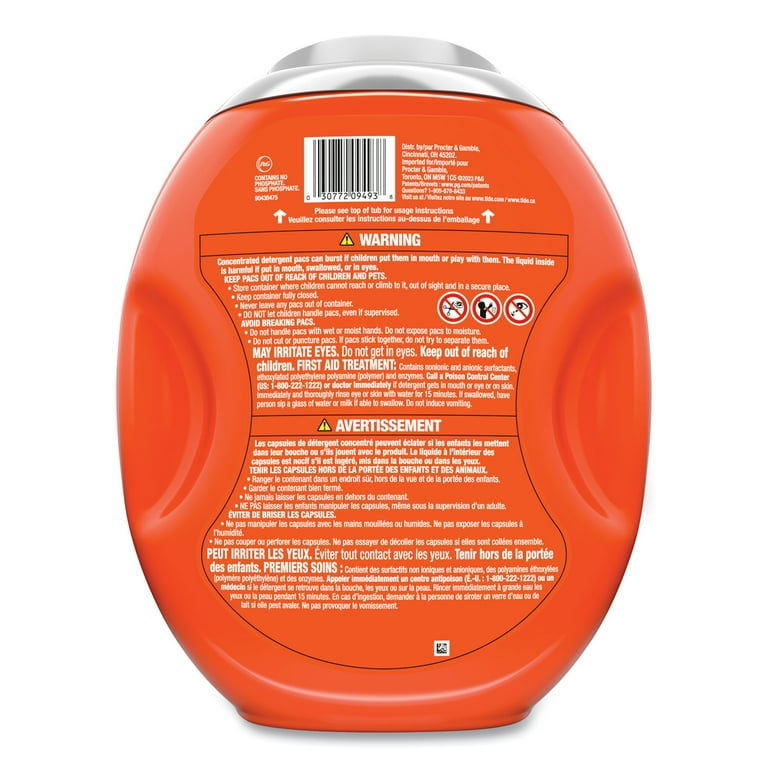 Hygienic Clean Heavy 10x Duty Power Pods, Fresh Meadow Scent, 76 oz Tub, 45 Pods, 4/Carton