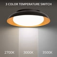 thumbnail image 4 of WAC Lighting Taurus 18" 1-Light 3-CCT LED Aluminum Flush Mount in Black, 4 of 4