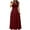 Wine, variant on QUYUON Maxi Dresses for Women 2023 Summer Short Sleeve Crew Neck T-Shirt Dress Solid Color Evening Party Cocktail Long Dresses Pleated A-Line Wedding Guest Dresses Beach Sundress Wine Large
