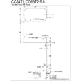 thumbnail image 2 of Kingston Brass CC64T1 3-38" Wall Mount Tub Filler CC64T1, 2 of 2