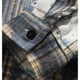 thumbnail image 5 of USNSM (M-5XL) Big and Tall Flannel Shirts for Men Cotton Long Sleeve Vintage Casual Button Down Plaid Shirt Purple XXL, 5 of 7