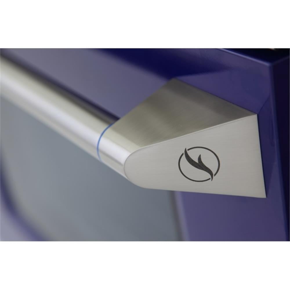 Pemberly Row 30" 4.2 cu. ft. Dual Fuel Range Natural Gas Sealed Burners in Blue.