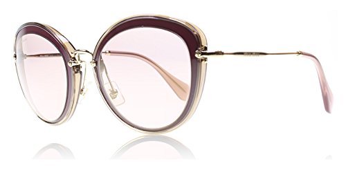 Miu Miu MU 50R TKW-4M2 - Bordeaux/Pink Gold by Miu Miu for Women -  54-26-140 mm Sunglasses